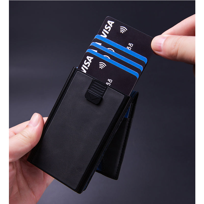 Men's Slim Pop-Up Card Holder Wallet, RFID Blocking - image 8