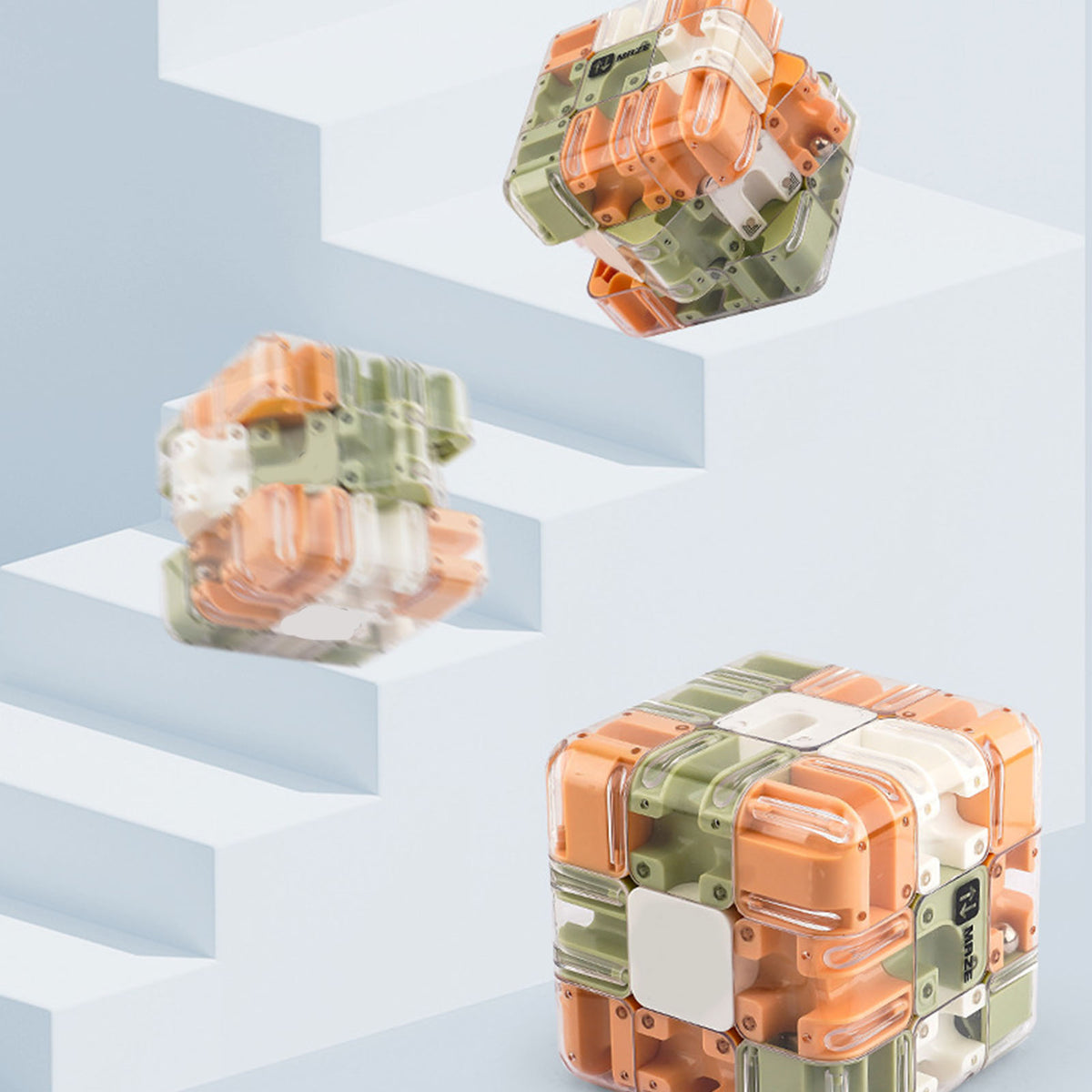 3D Maze Cube Rotating Puzzle Toy - image 5