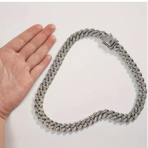 Sparkling Alloy Dog Chain Collar - image 4