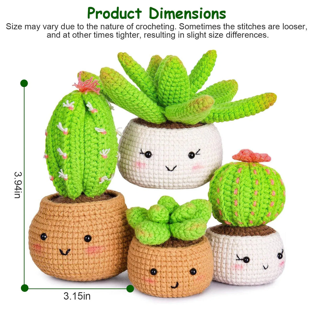 Beginner Crochet Kit, Succulents - image 7