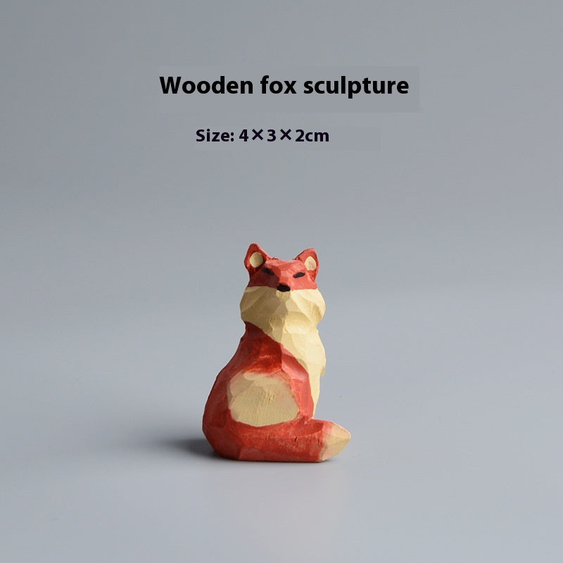 Creative Wooden Cat Trinkets Crafts Handmade Wood Carving - image 8