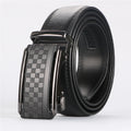 Men Belt Leather Belt For Men With Anti-Scratch Buckle Control Design  - image 9