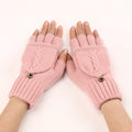 Wool Fingerless Gloves Women's Warm Fashionable Knitted Half Finger Ov - image 9