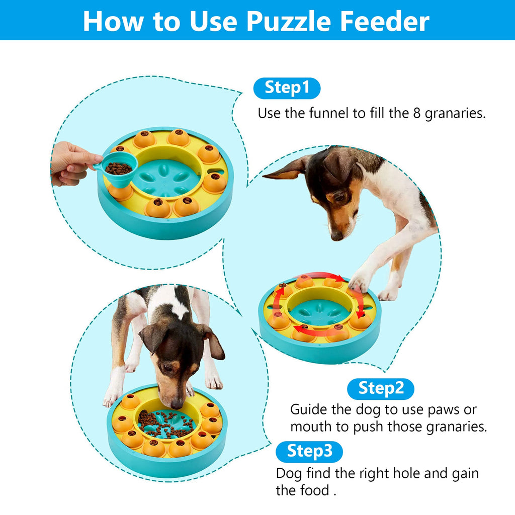 Dog Puzzle Food Feeder Slow Feeding Bowl Interactive Toy Dog Treat Dis - image 4