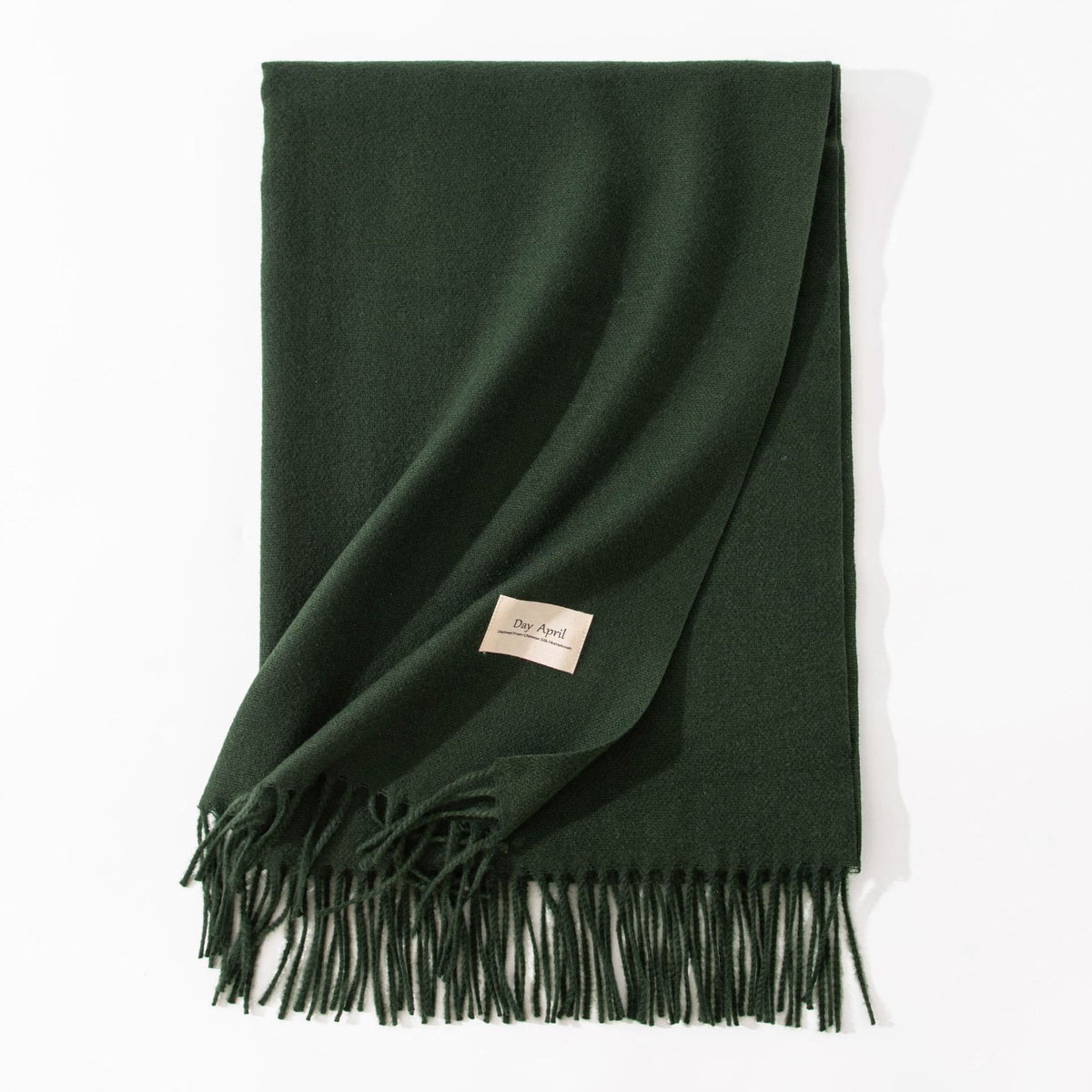 Pure Color Artificial Cashmere Scarf Women's Winter High-grade Shawl - image 13