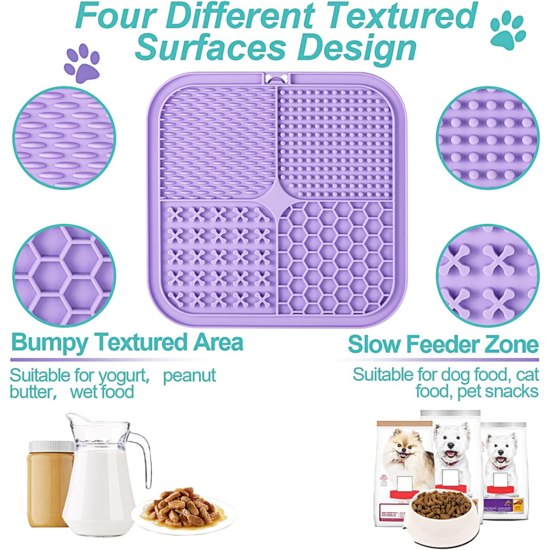 2 Pack Lick Mats for Dogs & Cats with Suction Cups - image 7