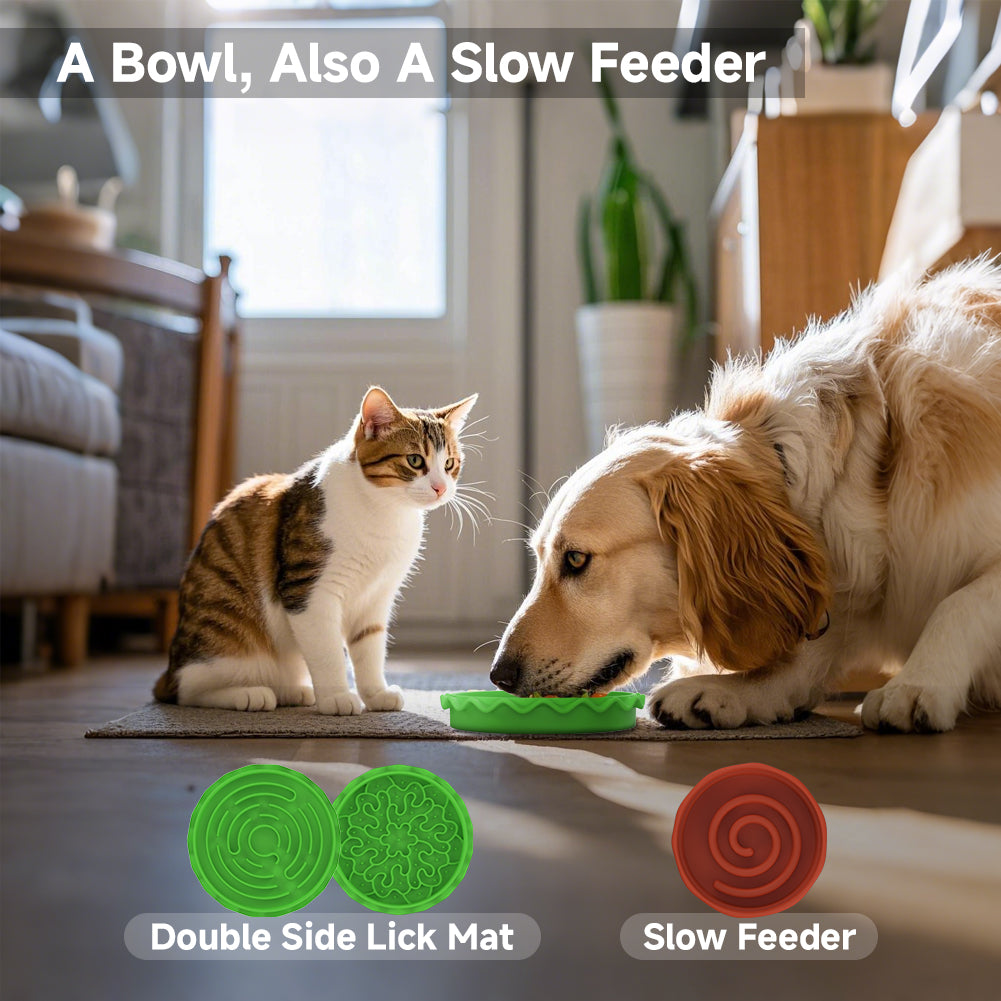 Hamburger Appearance Pet Cat And Dog Bowl Combination Multi-layer Five - image 2