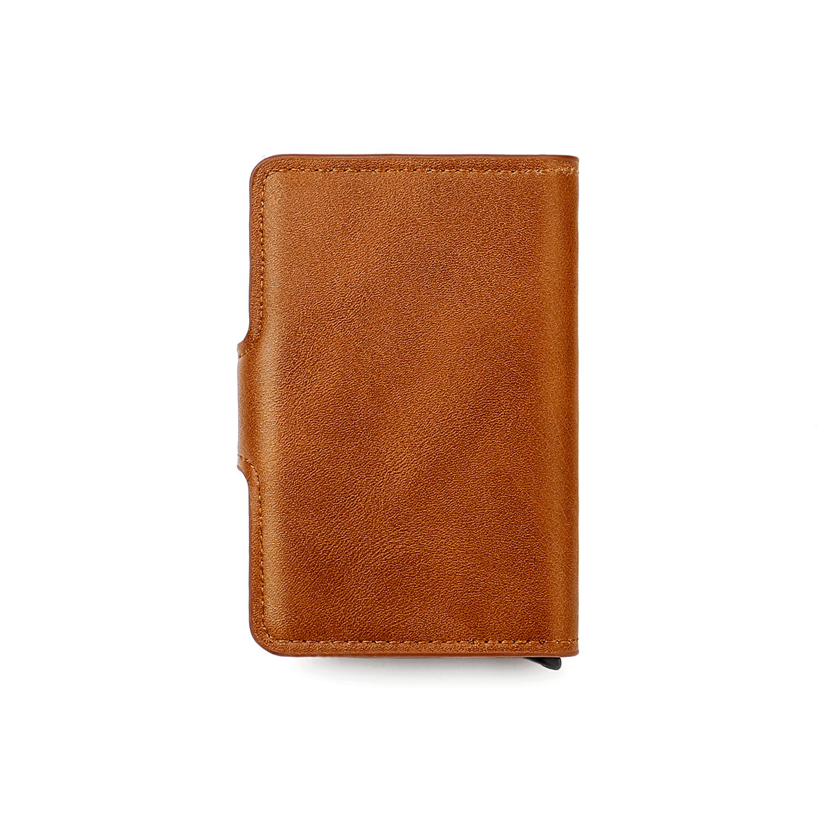 Brown Wallet, Men's Blocking Card Holder Wallet With Hasp Closure - image 3
