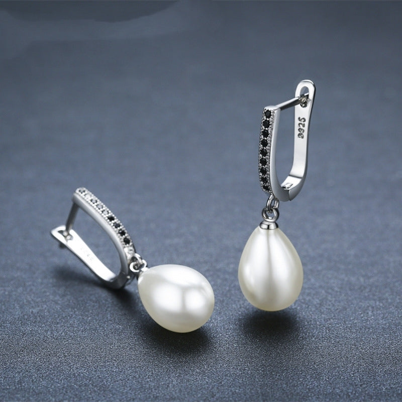Popular OL Accessories Circle Full Rhinestone Zircon Earrings - image 2