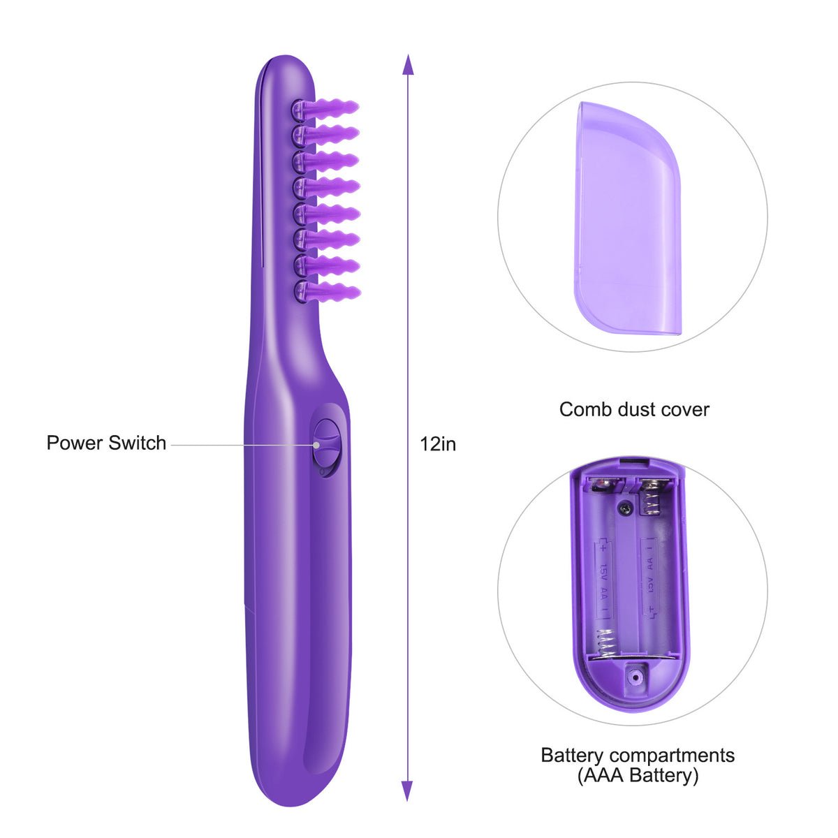 Electric Detangling Brush Scalp Massage Hair Brush - image 4