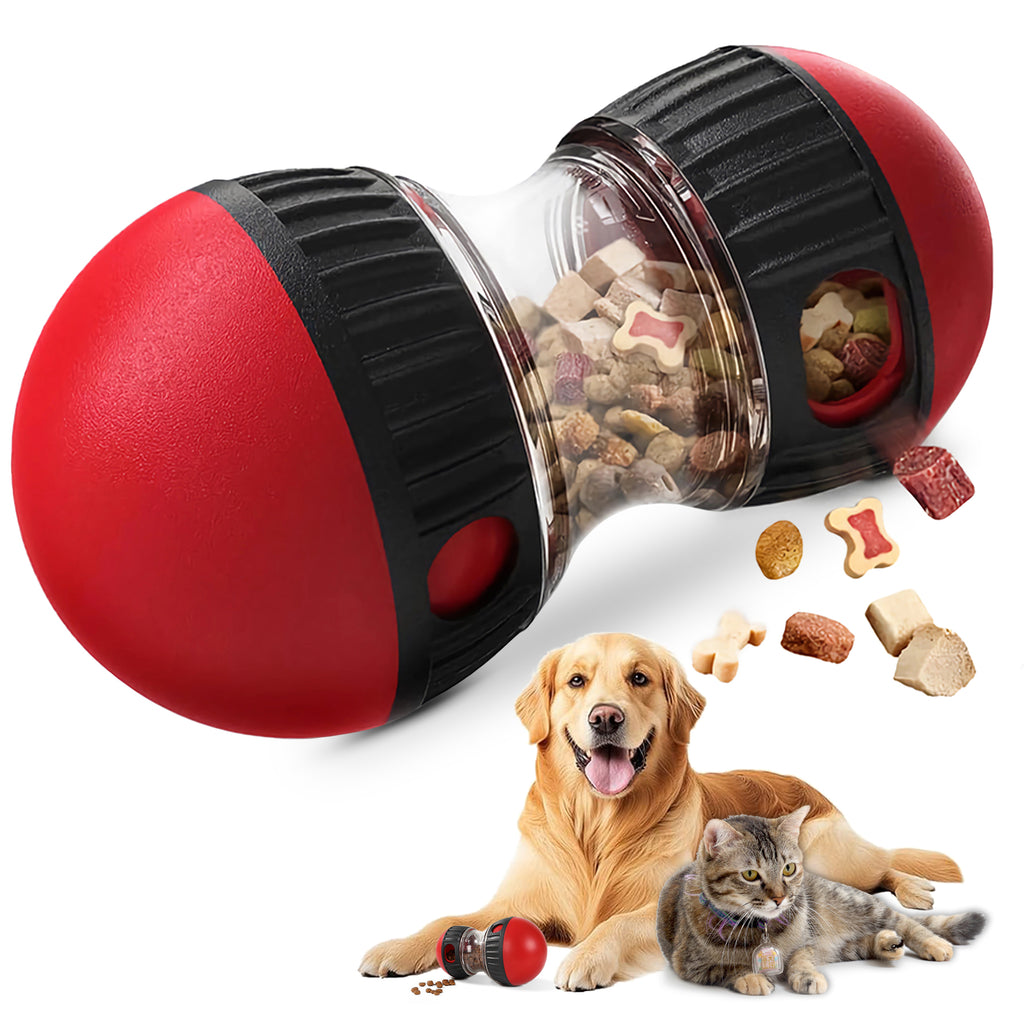Dog Puzzle Toy, Adjustable Treat Dispensing Ball Food Dispenser Tough  - image 1