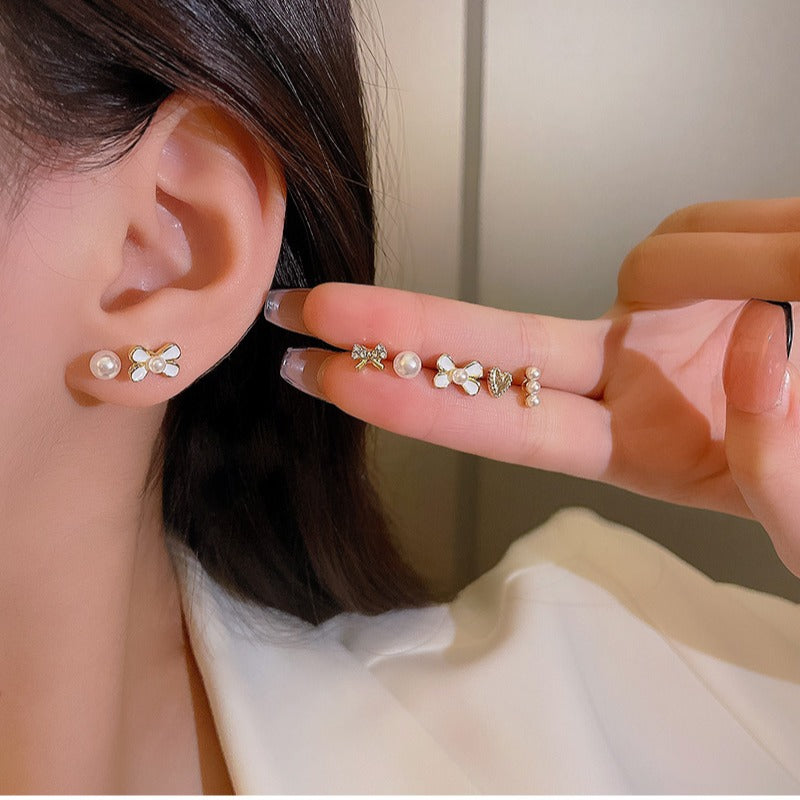 6 Pairs Simple Stud Earrings Set - image 6
