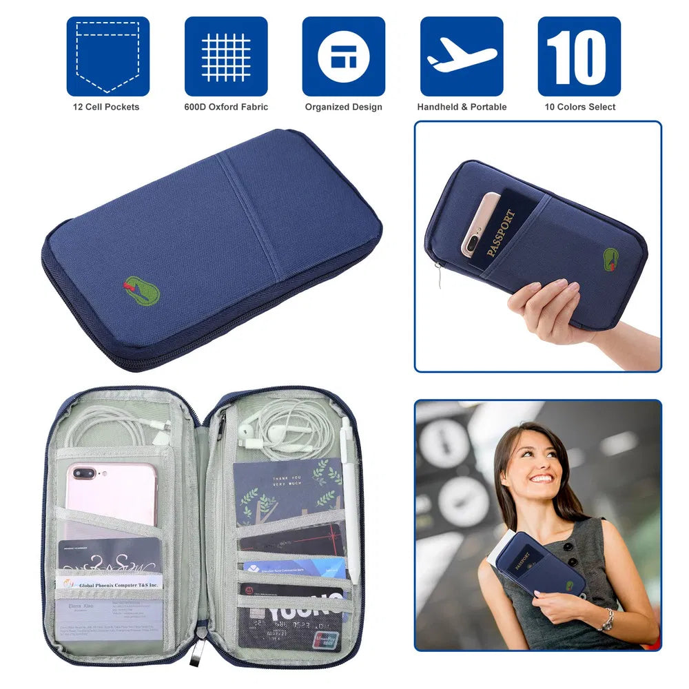 Travel Passport Wallet with 12 Card Slots - image 7