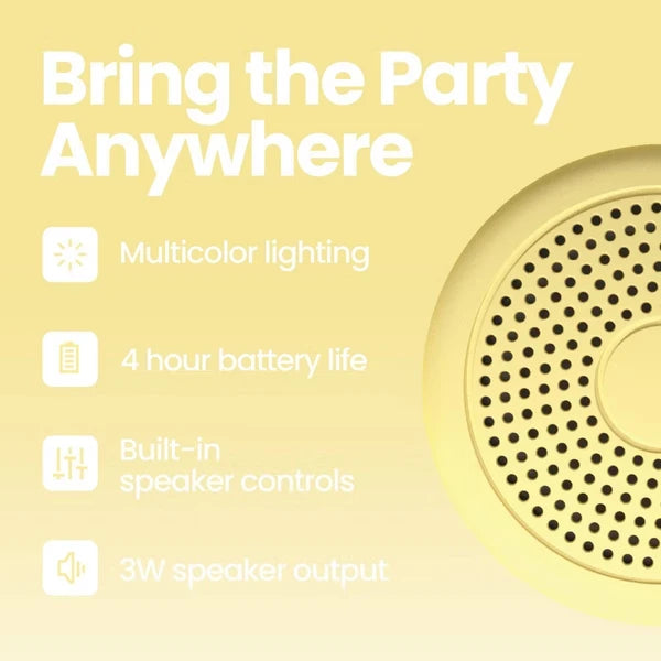 Mini Wireless Speaker - Yellow - image 1