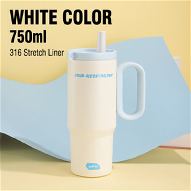 26oz Insulated Tumbler with Handle & Straw - image 4