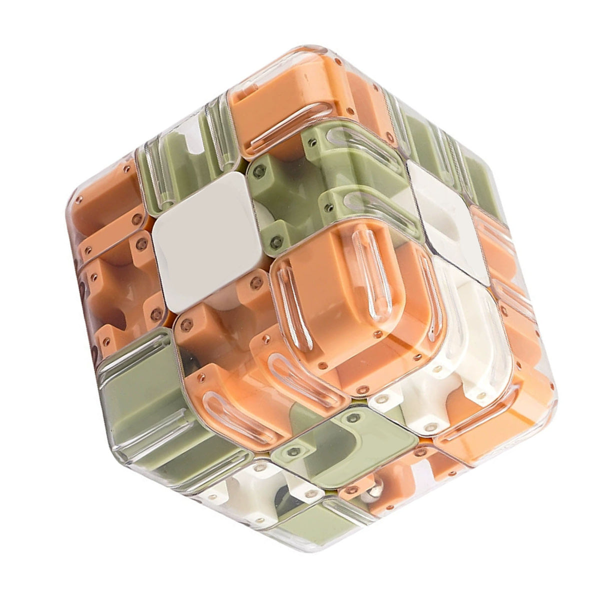 3D Maze Cube Rotating Puzzle Toy - image 4