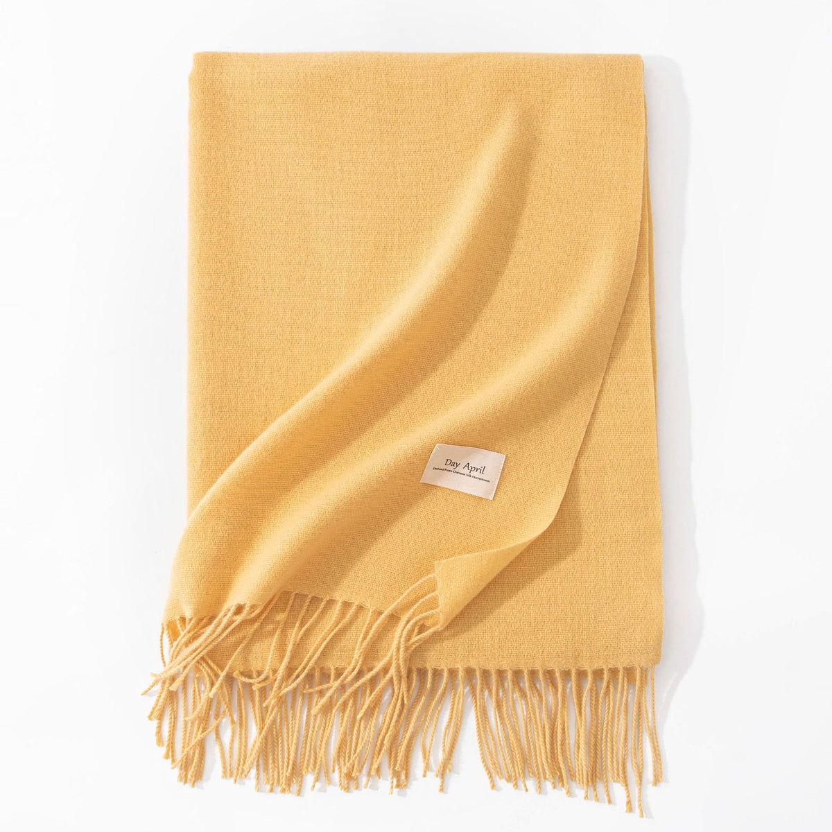 Pure Color Artificial Cashmere Scarf Women's Winter High-grade Shawl - image 12