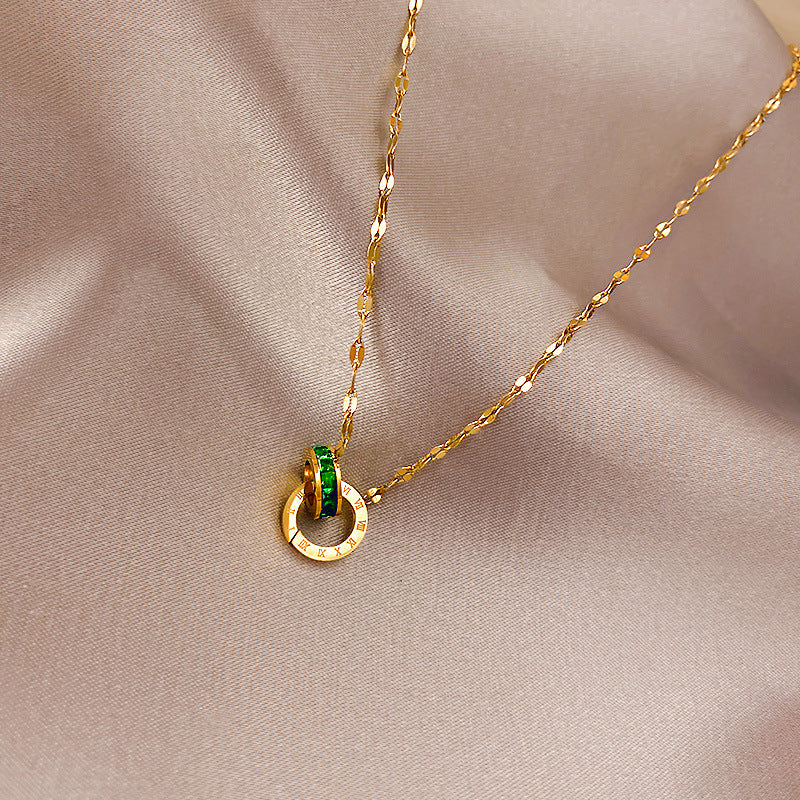 Necklace Pendant Ins Wind Clavicle Chain Simple Couple Neck Jewelry - image 2
