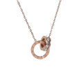 Roman Numeral Ring Diamond Titanium Steel Necklace Women's - image 5