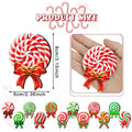 24PCS Christmas Candy Ornament With Ropes Colorful Candy Round Lollipo - image 1