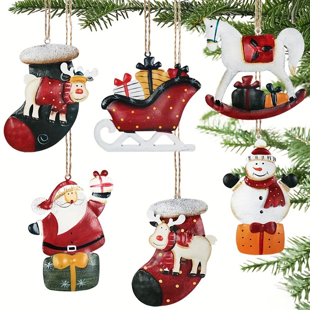 12 Colorful Resin Reindeer Christmas Ornaments - image 8