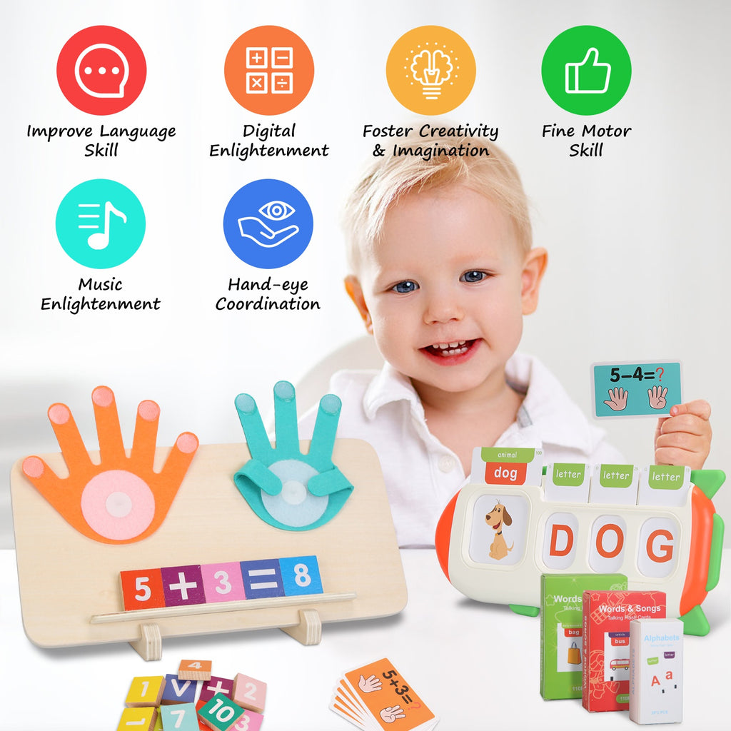 Talking Flash Cards And Finger Counting Math Board Interactive Learnin - image 5