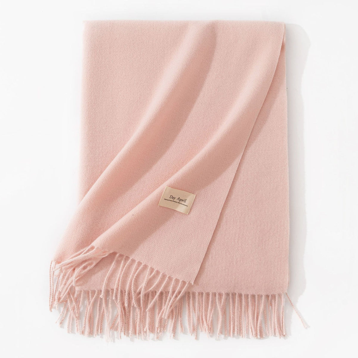 Pure Color Artificial Cashmere Scarf Women's Winter High-grade Shawl - image 5