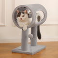 Gray Indoor Cat Tree With Hanging Ball 20.5Cat Tree With Tunnel Bed An - image 1