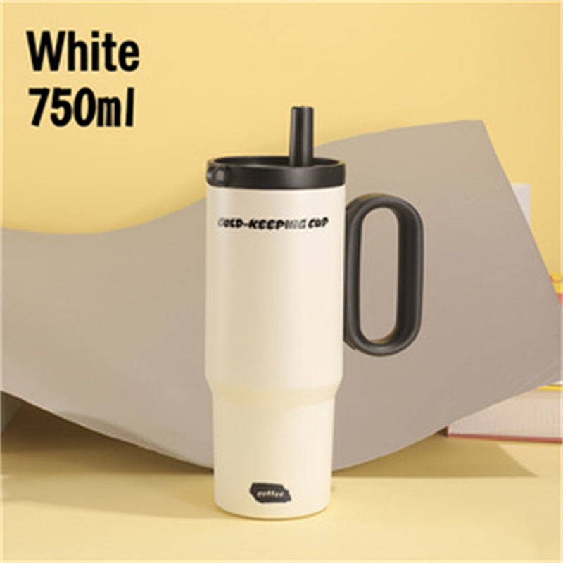 26oz Insulated Tumbler with Handle & Straw - image 10