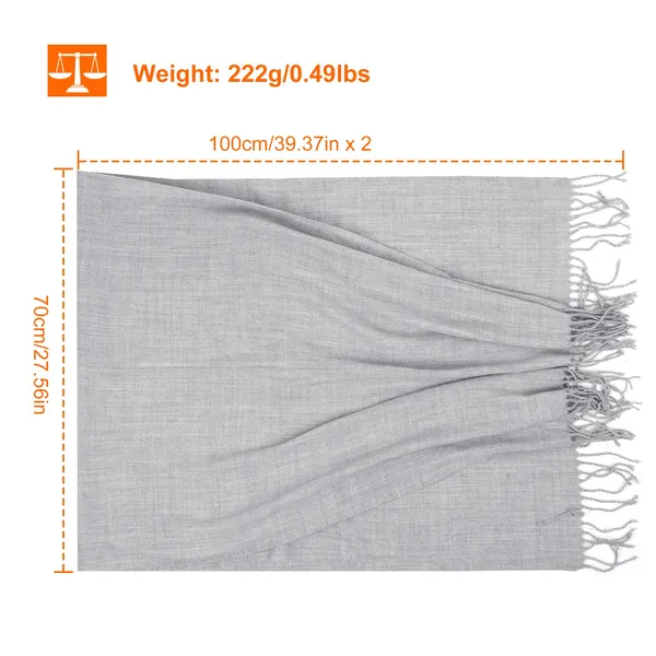 Oversized Soft Winter Shawl Wrap Blanket Scarf - image 4