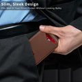 Real Leather Wallet For Men, Slim Bifold Wallet Minimalist Front Pocke - image 1