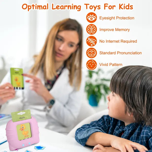 224 Words Kid Flash Talking Cards 112 Card Electronic Cognitive Audio  - image 3
