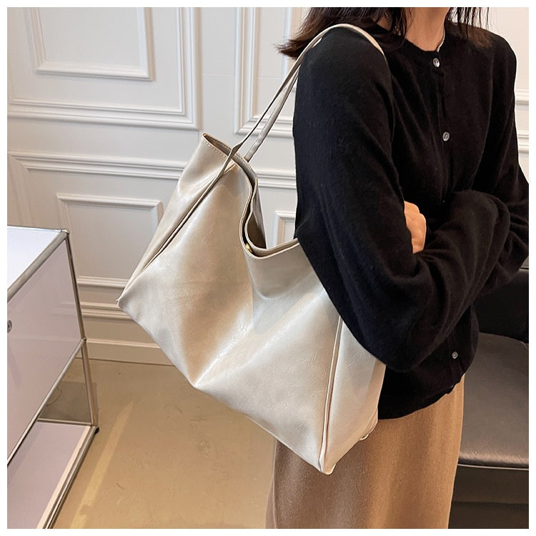 Vintage Women's Tote Bag Athletic Casual Fashion Large Capacity Leathe - image 3