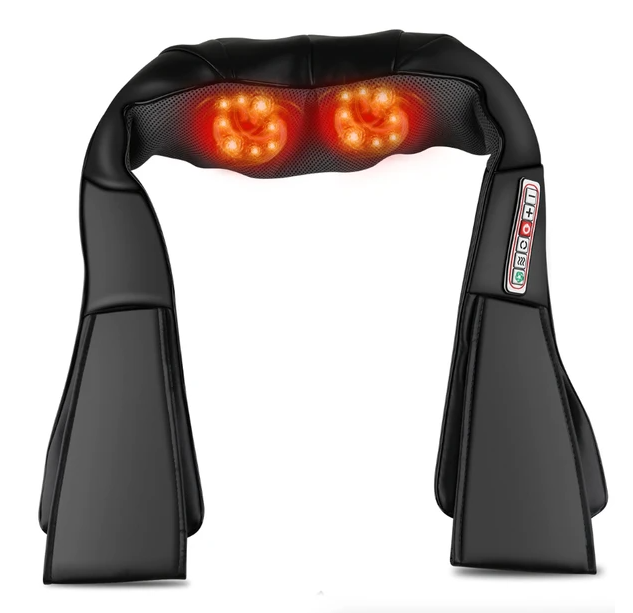 Shiatsu Back Neck And Shoulder Massager With Heat Deep Tissue 3D Knead - image 2