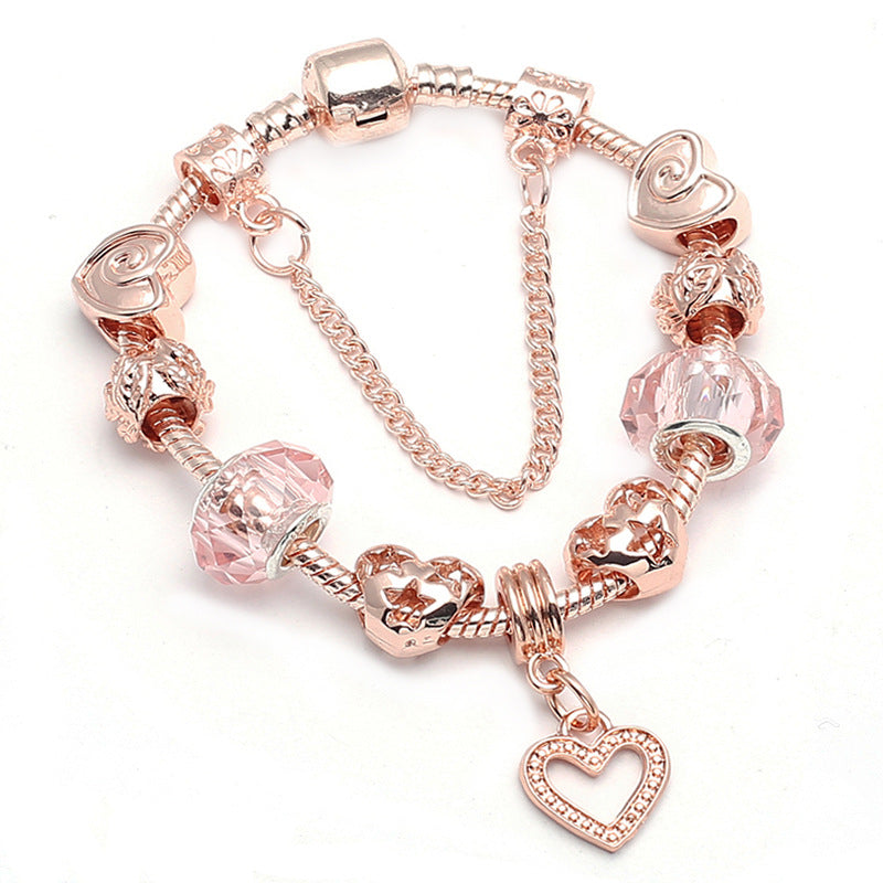 Fashion Love Geometric Rose Gold Bracelet Women's Jewelry - image 2