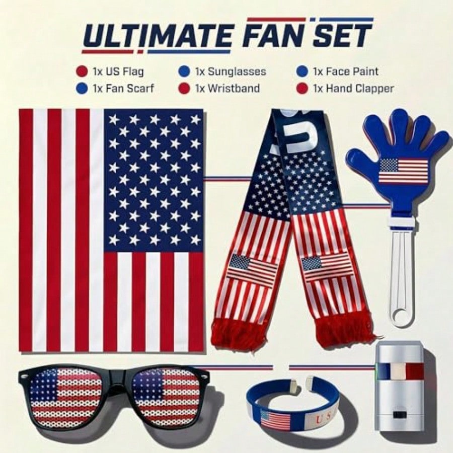 6-Piece Soccer Fan Cheer Kit - image 5