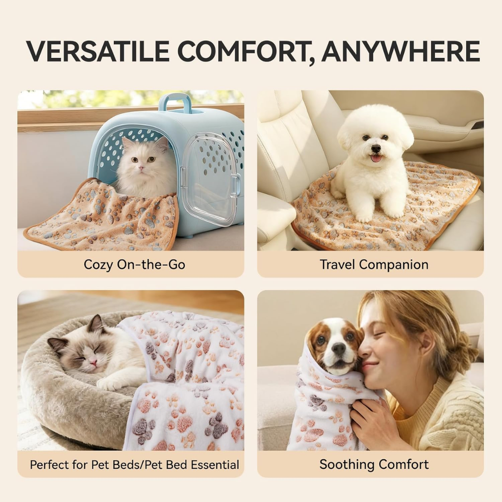 3 Soft Fleece Pet Blankets - image 8