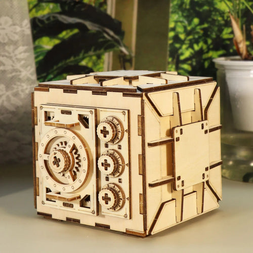 3D Wooden Combination Locker Puzzle Box Kit - image 1