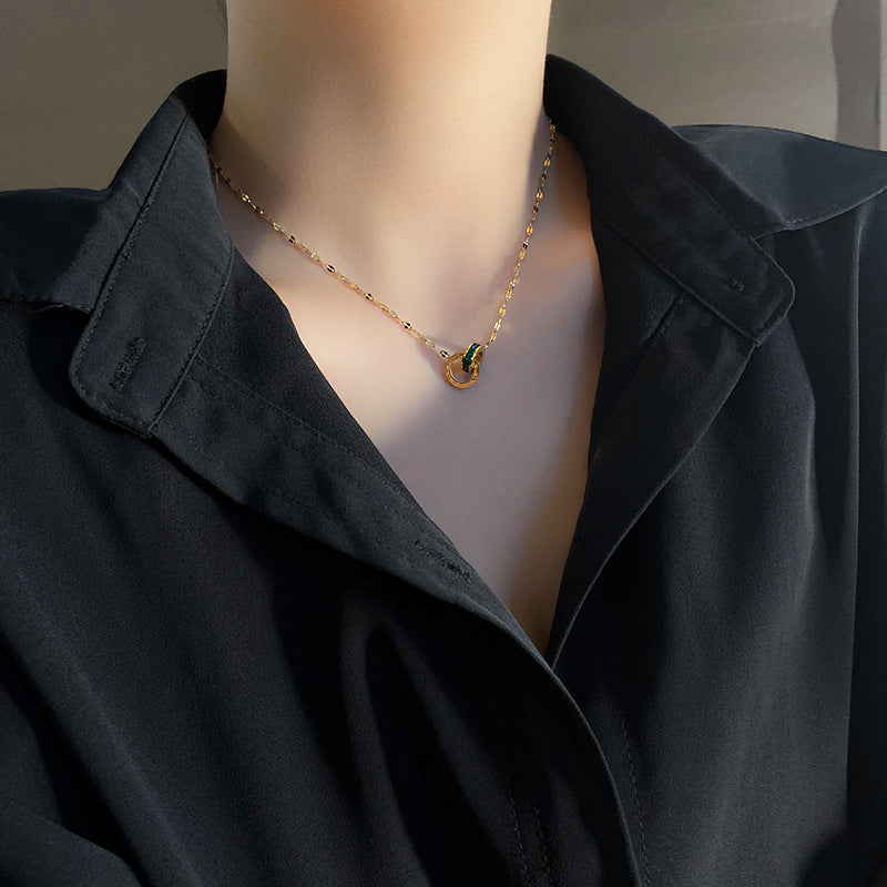 Necklace Pendant Ins Wind Clavicle Chain Simple Couple Neck Jewelry - image 5