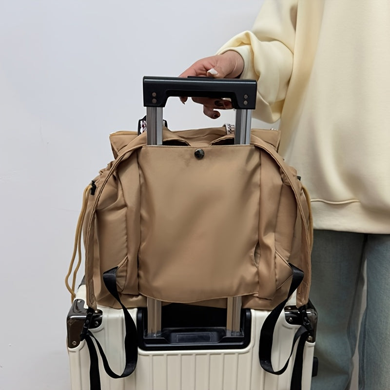 Ins Backpack Fashion Multifunctional Large Capacity Shopping Shoulder  - image 5