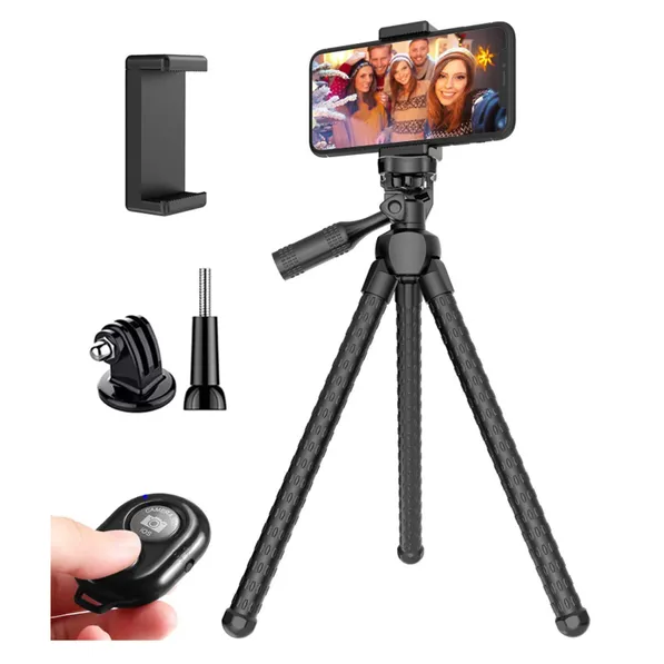 Portable And Adjustable Flexible Phone Tripods Camera Stand Holder Wit - image 8