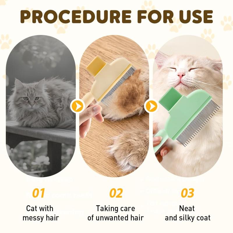 Self-Cleaning Pet Comb for Cats & Dogs - image 3