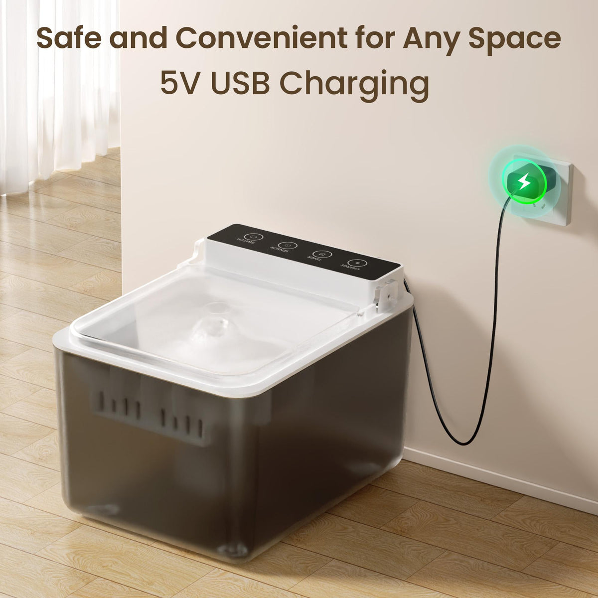 Wired Automatic Pet Fountain Dog Water Dispenser Automatic Sensing Fun - image 7