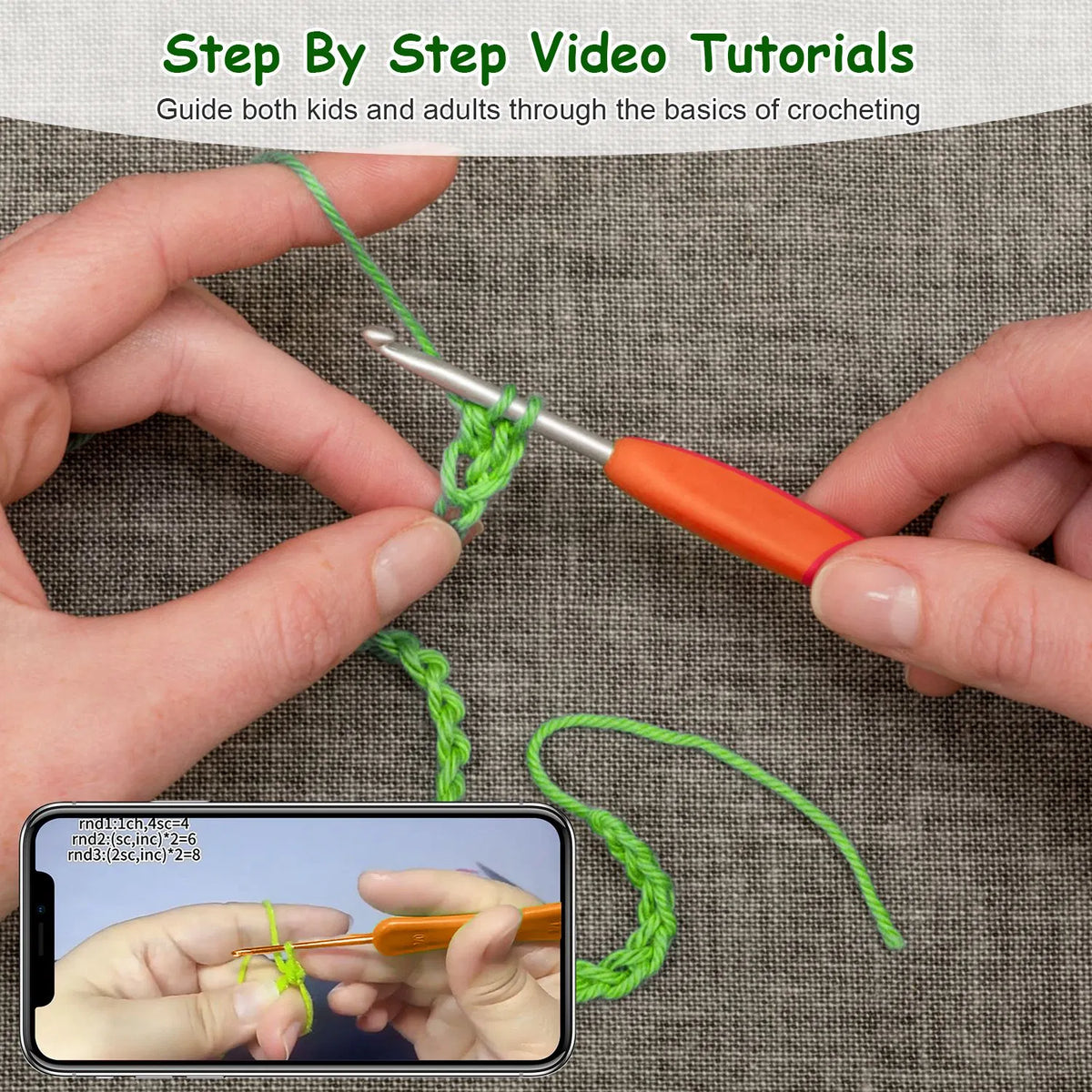 Beginner Crochet Kit, Succulents - image 2