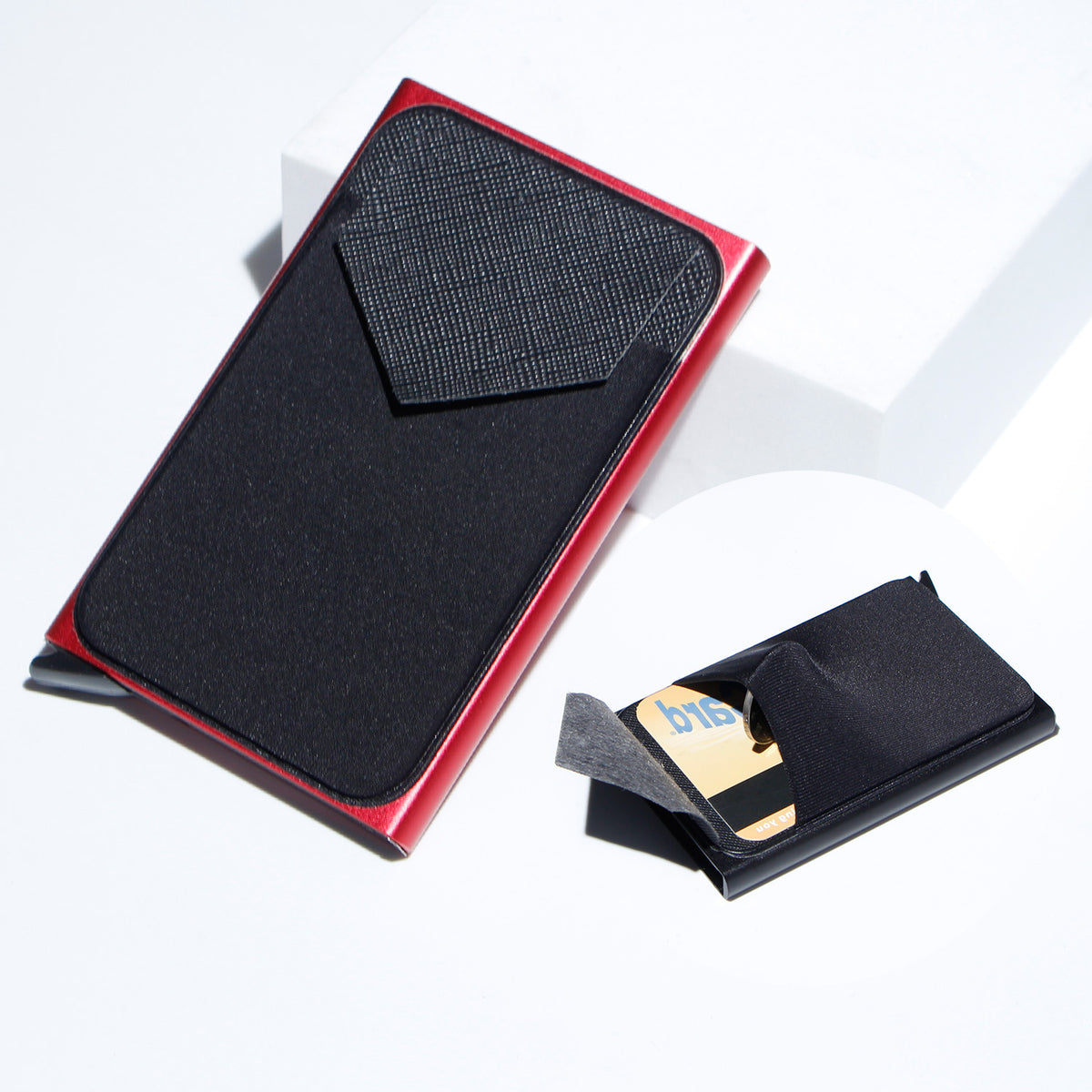 Metal Card Strap Lycra Cloth Anti-theft Swiping Aluminum Alloy Credit  - image 1