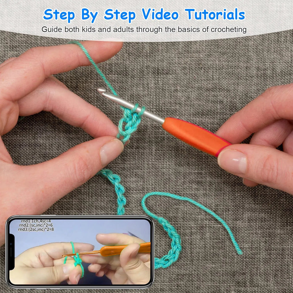 Beginner Crochet Kit, 2 Elephants - image 6
