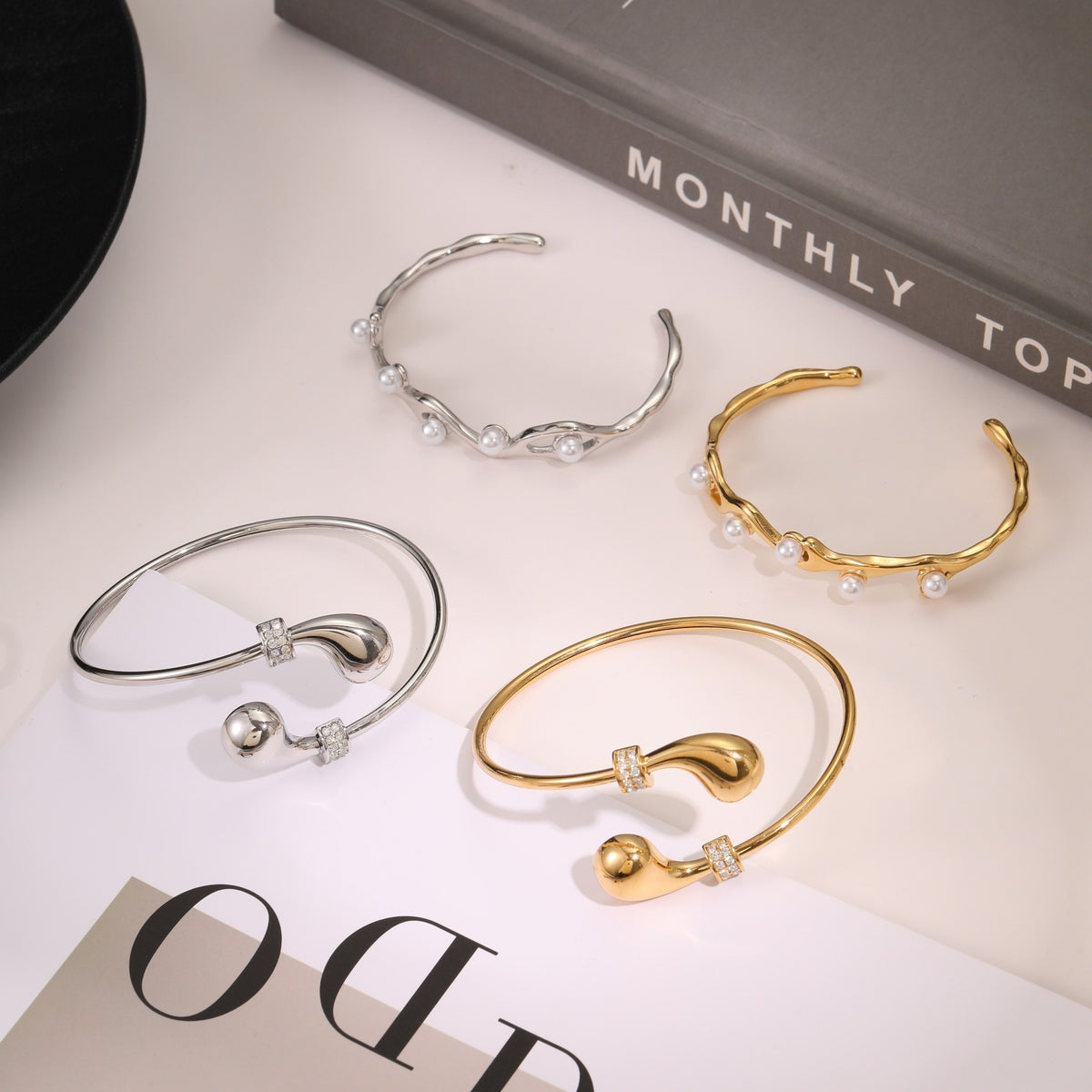 Stainless Steel Open Cuff Bracelet - image 5
