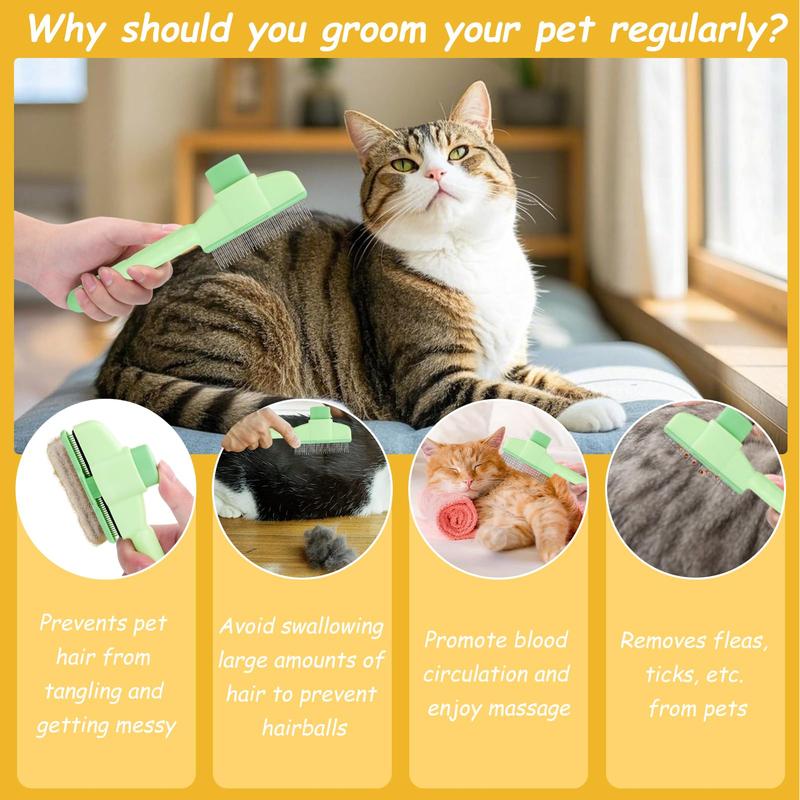 Self-Cleaning Pet Comb for Cats & Dogs - image 1