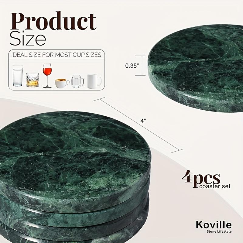 Set of 4 Marble-Pattern Coasters - image 2