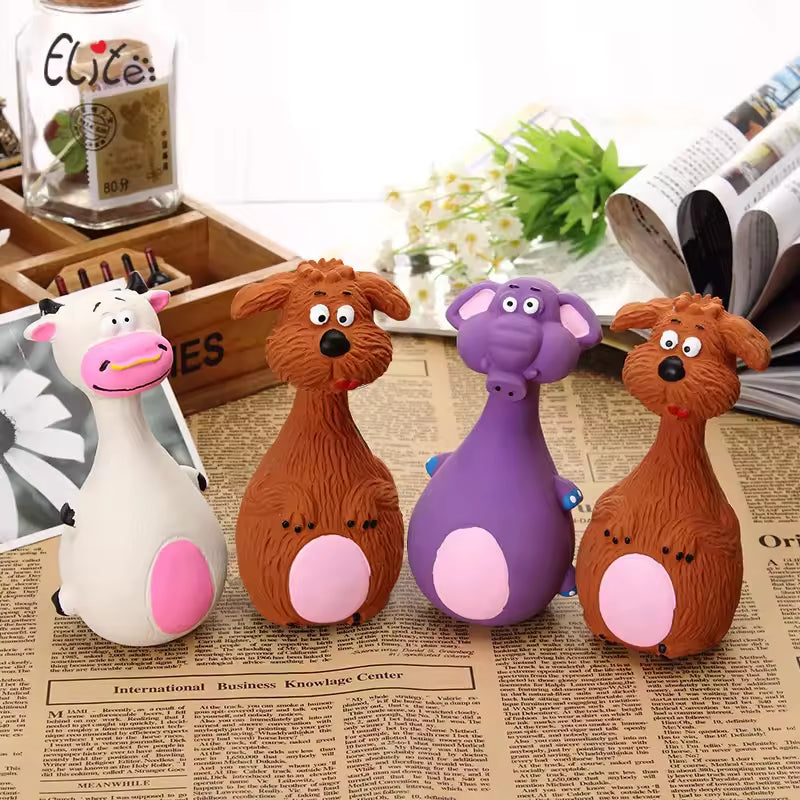 4pcs Cute Latex Dog Chew Toys With Sound - image 6